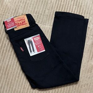 NWT Levi's Youth Slim Flex Stretch Black Jeans 5 Regular